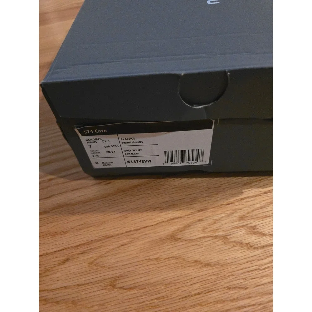 NEW Balance 574 Core CLASSIC - NIMBUS - SUEDE size women 7 men  5.5 new with box